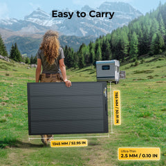 BougeRV 12V/24V 200W Arch Pro N-Type TOPCon Solar Panel With Tape SP004-ISE227