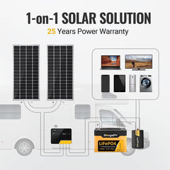 BougeRV 12V 400 Watt Rigid Solar Kit （Upgraded Version）TT-ISE114