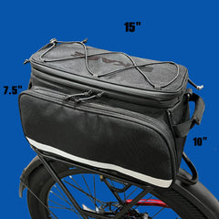Magnum Bikes Big Poppa Expandable Waterproof Rack Bag with Panniers 2036