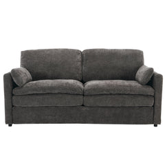 68.1' Cozy Upholstered Loveseat Sofa with Double Cushion Design, Grey Chenille