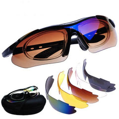 Beecool Bikes Cycling Glasses Eye Pro with 5 Interchangeable Lenses