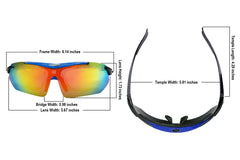 Beecool Bikes Cycling Glasses Eye Pro with 5 Interchangeable Lenses