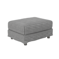 102.4 'Plush Corduroy 4-Seat Sofa,Modern Comfy Upholstered Sofa Cloud Couch,Deep Seat Couches with Soft Pillows and Movable Ottoman,Convertible Sofa Lounge Chair,for Living Room,Apartment,Office,Grey