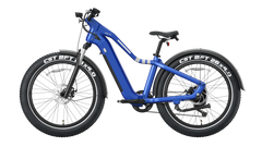 26' Step Over Electric Mountain Bike - Blue