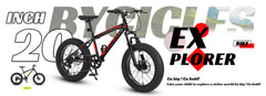 S20109 20 Inch Mountain Bike for Kids and Teenagers, High Carbon Steel Frame, Disc Brakes, Durable Wide Tires, Front Suspension, 7-Speed, Ideal for Snow and Off-Road Riding