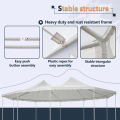 [29X21FT] Extra Large Heavy-Duty Outdoor Waterproof Party, Wedding Tent With Steel Frame (SAK53821)
