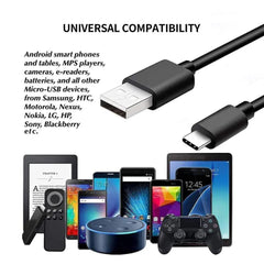 ReHisk Versatile USB-A to USB-C Cable 10 Packs 45240042225963