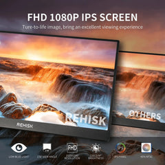 ReHisk RE-15.6FC - 15.6'' FHD 1080P Portable Monitor With Full Cover RE156FC