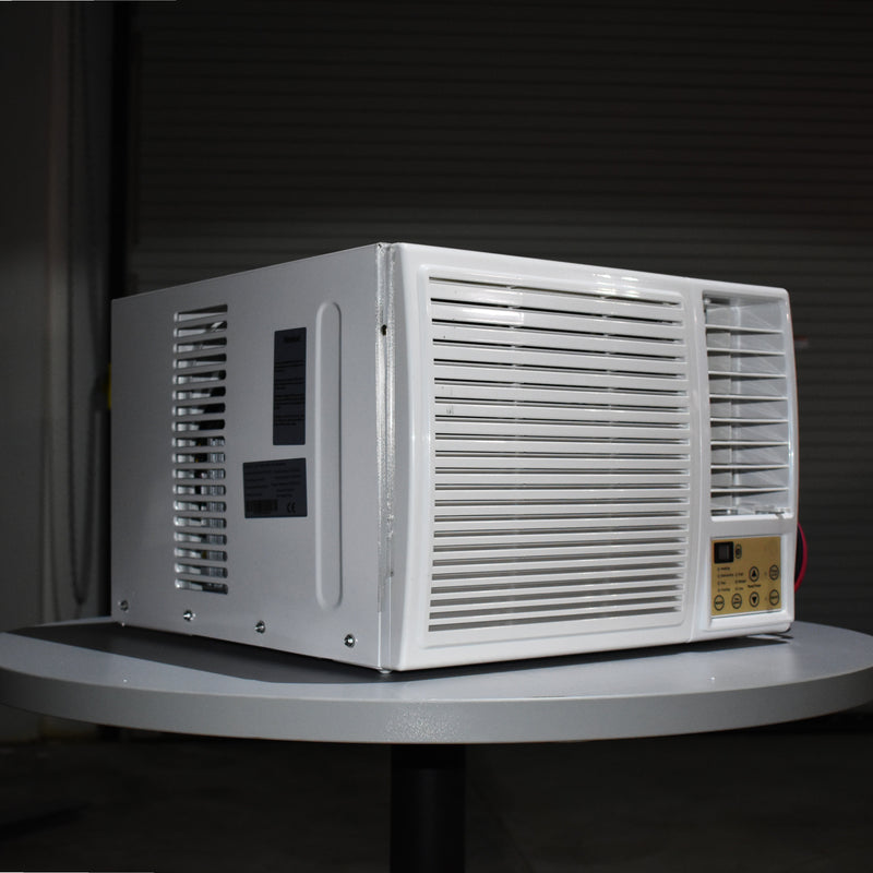 Full Battery 24V DC Window Air Conditioner & Heater runs directly off battery