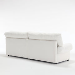 [VIDEO provided][New] Cloud Style Sofa, Teddy Velvet Fabric, Comfy Padded Cloud Couch for Living Room, Apartment
