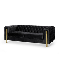 Mirod Comfy 3-seat Sofa with Tufted Back and Arm, Modern for Living Room