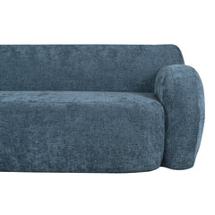 U_Style 81.5' Minimalist Compression Sofa, Curved Design, 3-Seater Casual Sofa for Living Rooms, Bedrooms, and Apartments