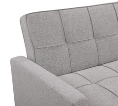 83' Oversized Upholstered Sofa Bed W/Pull Out Couch Bed & Adjustable Backrest,3 Seaters Sofa & Couch Convertible Sleep Sofabed for Home Apartment Living Room,Light Gray