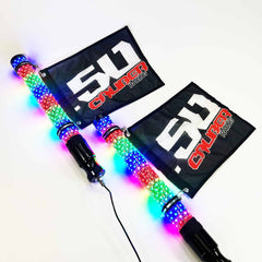 2ft Bluetooth LED Whip lights (Donkey D) Pair 5030A7