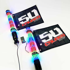 2ft Bluetooth LED Whip lights (Donkey D) Pair 5030A7