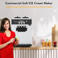 3 Flavor Soft Serve Commercial Ice Cream Maker Machine (97582146)