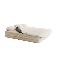 75''2-in-1 Foldable Sofa,Convertible Sleeper Foam Sofa Bed with Multi Functional Blanket, Corduroy Floor folding sofa bed,  Floor Sofa Lounge Sofa for Living Room Bedroom Lounge Studio