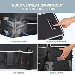 12V 30 Quart (28L) Portable Fridge & 30 Quart Insulated Protective Cover A3001-02803+A3001-01811