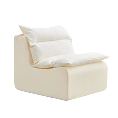 Single Chair Sofa Lounge Chair With Backrest Fully Compressed Sofa Suitable For Living Room, Bedroom, Polyester,ORANGE, WHITE