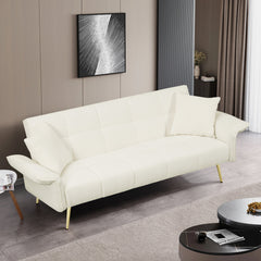 70.1 'futon sofa bed, convertible double sofa bed with folding armrests for living rooms and small Spaces