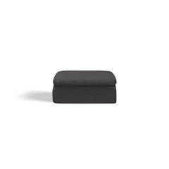 Cloud Sectional Couch for Living Room, Convertible L-Shape Sofa with Ottoman, 3 Seater Modular Design in Gray Chenille Fabric, 110 inches