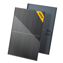 BougeRV 400 Watt 12V/24V Rigid Bifacial 10BB Mono Solar Panel