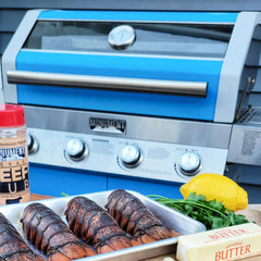 Monument Grills 35633B | Matte Blue Infrared Propane Gas Grill 35633B