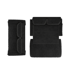 73.2' Queen Pull Out Sofa Bed,3-in-1 Convertible Sleeper Sofa,Multi-Functional Velvet Loveseat Bed,Black(Old Sku:W1885S00050;New Sku:W1885S00228)