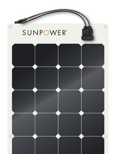 Full Battery Sunpower 100W Flexible Solar Panel with Maxeon Technology cells spr-e-flex-100