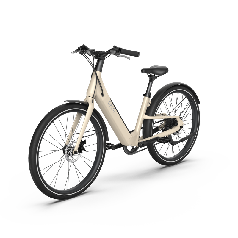 Electric Bike w/ 40 Miles Max Operating Range and 25 mph Max Speed - Desert Sand