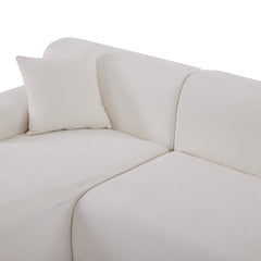 U_Style Modern Large L-Shape Modular Sectional Sofa for Living Room, Bedroom, Salon, 2 Piece Free Combination, Simplified Style(old sku:WY000356AAA)