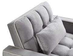 Convertible Sleeper Chair Sofa Bed Adjustable Pull Out Sleeper Chair Bed Multi-Pockets Folding Sofa Bed for Living Room Bedroom Small Space,3-in-1 Sofa Bed
