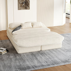 75''2-in-1 Foldable Sofa,Convertible Sleeper Foam Sofa Bed with Multi Functional Blanket, Corduroy Floor folding sofa bed,  Floor Sofa Lounge Sofa for Living Room Bedroom Lounge Studio
