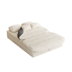 75''2-in-1 Foldable Sofa,Convertible Sleeper Foam Sofa Bed with Multi Functional Blanket, Corduroy Floor folding sofa bed,  Floor Sofa Lounge Sofa for Living Room Bedroom Lounge Studio