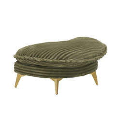 65.00 inches long, Corduroy Sofa Fabric, with three matching pillows and two spacious and comfortable seats, for Apartment Office Living Room -Green