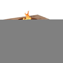40" Rectangular Propane Fire Pit Table W/ Rocks & Gas Kit, 50K BTU (SAK21411)