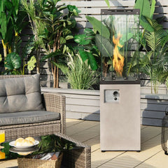 41,000 BTU Outdoor Propane Gas Patio Heater W/ Lockable Wheels (98052550)