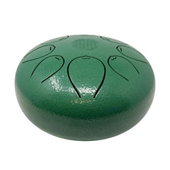 Rare Earth Gallery 20cm Pentatonic Steel Singing Drum - Metal Green W03M-HL