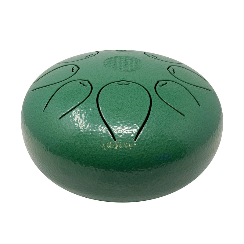 Rare Earth Gallery 20cm Pentatonic Steel Singing Drum - Metal Green W03M-HL