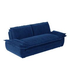 73.2' Queen Pull Out Sofa Bed,3-in-1 Convertible Sleeper Sofa,Multi-Functional Velvet Loveseat Bed,Blue(Old Sku:W1885S00124,New Sku:W1885S00232)