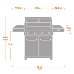 Monument Grills 41847NG | Stainless Natural/Propane Gas Grill