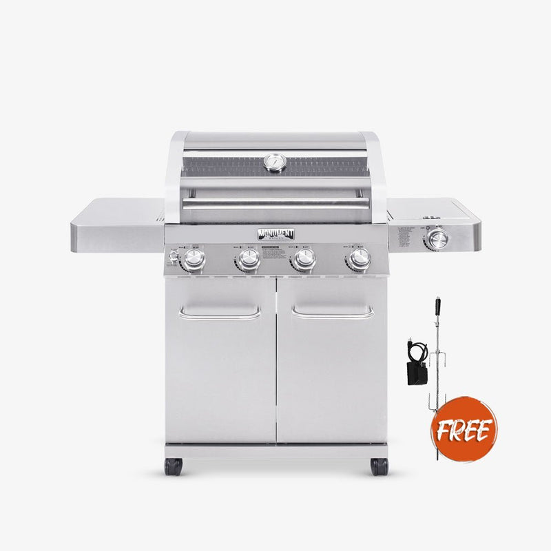Monument Grills 41847NG | Stainless Natural/Propane Gas Grill