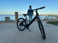 Minimalist Fitness Step-through e-Bike w/ up to 62 miles Max Operating Range and 20 MPH Max Speed - Matte Black