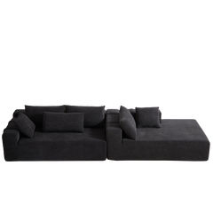 Modern Chenille Upholstered Sectional Sofa Couch Set,Modular 108' L Shaped Sectional Living Room Sofa Set With 6 Pillows,Free Combination Sofa Couch for Living Room,Bedroom(Right Chaise)W834P240010