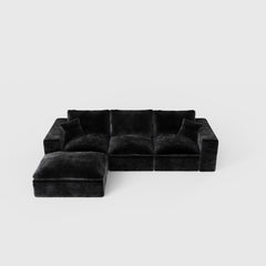 108' Cloud Sectional Couch with L-Shape Chaise, Left-right interchangeable,Modern Modular Sofa with Deep Seat, Upholstered Couches for Living Room Bedroom,No Assembly Required, Soft Plush Corduroy Fab