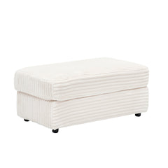 39-inch Spring upholstered armchair and Ottoman set - comfortable single sofa with cup holder and corduroy fabric, perfect for living room or bedroom