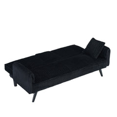 Minimalist style, straight-line corduroy sofa suitable for sitting and lying in the living room and bedroom