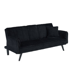 Minimalist style, straight-line corduroy sofa suitable for sitting and lying in the living room and bedroom