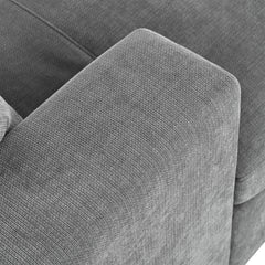 Oversized Chaise Lounge Chair with Solid Wood Legs and Soft Upholstery, Gray