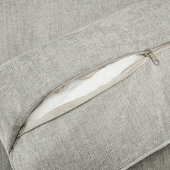 Cozy Upholstered Armchair Oversized Comfy Cloud Sofa Double Cushion Single Sofa in Light Grey Chenille, 31.9'